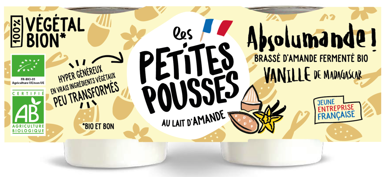 Vrai faux yaourt lait d'amande et vanille